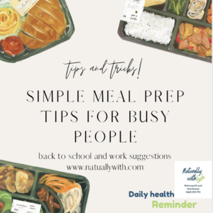 Simple Meal Prep Tips for Busy People